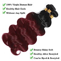 Kapelli Hair 10A Ombre Brazilian Hair Body Wave T1B99J20 22 24 26 Ombre Human Hair 4 Bundles Ombre Brazilian Human Hair