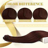 Ve Sunny Clip On Hair Extensions Human Hair Auburn Clip In Extensions Real Human Hair Easy Installation Clip In Hair Extensions