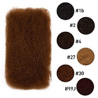 Fashion Idol Afro Kinkys Bulk Human Hair For Dreadlock Extensions Loc Repair Braiding Twist Afro Kinky Human Hair For Locs 1 Pac