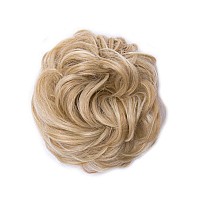 Benehair Hair Bun Hairpiece Scrunchy Updo Hair Pieces Fluffy Scrunchies Donut Hairpiece Synthetic Curly Wavy Messy Chignons With