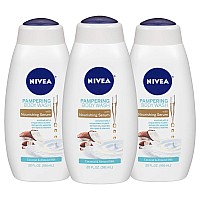 Nivea Coconut And Almond Milk Body Wash With Nourishing Serum Pack Of 3 20 Fl Oz Bottle