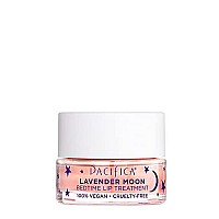 Pacifica Beauty, Lavender Moon Bedtime Lip Treatment, Lip Mask for Chapped, Cracked, Dry, Wrinkled Lips, 100% Vegan and Cruelty Free , Clear , 0.63 Ounce (Pack of 1)