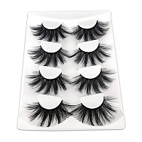 Mikiwi 25Mm Faux Mink Lashes 25Mm Lashes 6D Faux Mink Lashes Faux Mink Eyelashes Dramatic Lashes 25Mm Faux Mink Eyelashes