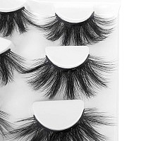 Mikiwi 25Mm Faux Mink Lashes 25Mm Lashes 6D Faux Mink Lashes Faux Mink Eyelashes Dramatic Lashes 25Mm Faux Mink Eyelashes