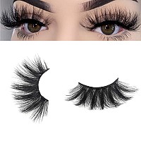 Mikiwi 25Mm Faux Mink Lashes 25Mm Lashes 6D Faux Mink Lashes Faux Mink Eyelashes Dramatic Lashes 25Mm Faux Mink Eyelashes