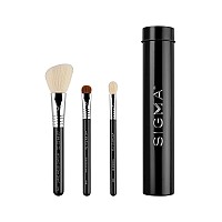 Sigma Beauty Travel Essential Trio - 4 Piece Makeup Brush Set