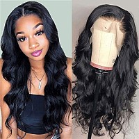 Foreverlove Body Wave Lace Front Wigs Human Hair Pre Plucked 150% Density Unprocessed Brazilian Virgin Human Hair 13x4 HD Lace Frontal Wig Over Shoulder-Length Human Hair Wigs for Women (12 Inch)