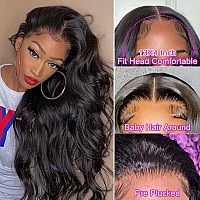 Foreverlove Body Wave Lace Front Wigs Human Hair Pre Plucked 150% Density Unprocessed Brazilian Virgin Human Hair 13x4 HD Lace Frontal Wig Over Shoulder-Length Human Hair Wigs for Women (12 Inch)