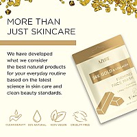 Azure 24K Gold Firming Face Mask Anti Aging Hydrating Toning Firming Facial Sheet Mask Helps Reduce Wrinkles Fine Lines