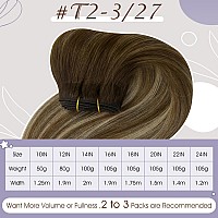 Full Shine Sew In Hair Extensions Real Hair Weft Hair Extensions Balayage Hair Extensions For Women Weft Hair Extensions Human H