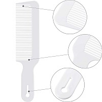 Boao 3 Pack Barber Combs Clipper Comb Flat Top Clipper Combs White Black Red Hair Cutting Combs For Clippercuts And Flatt