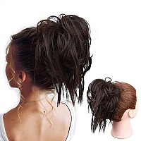 Hmd Tousled Updo Messy Bun Hair Piece Hair Extension Ponytail With Elastic Rubber Band Updo Extensions Hairpiece Synthetic Hair