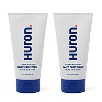 Huron Mens Face Wash Daily Deep Facial Cleanser Mild Exfoliator Cleans Conditions Hydrates Skin Subtle Energizing Sc