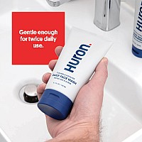 Huron Mens Face Wash Daily Deep Facial Cleanser Mild Exfoliator Cleans Conditions Hydrates Skin Subtle Energizing Sc