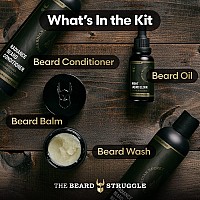 The Aesirs Triumph Beard Grooming Kit Beard Growth Essentials With Balm Oil Wash Conditioner For Men Platinum Collectio