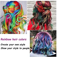 Ebanku Temporary Hair Chalk Comb 6 Color Washable Hair Chalk Set For Girls Kids Gifts On Cosplay Diy Halloween Christmas Birthd