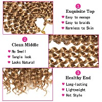 Passion Twist Hair18 Inch Passion Twist Crochet Hair For Women 6 Packs Ombre Blonde Water Wave Crochet Hair Long Bohemian Synth