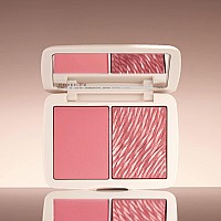 COVER FX Monochromatic Powder Blush Duo - Mojave Mauve: Dusty Rose - Matte + Shimmer Finish - Create Custom, High Impact Color