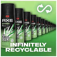 Axe Wild Bamboo Mens Body Spray Deodorant 48Hr Odor Protection With Essential Oils Aluminum Free Deodorant Body Spray 40Oz