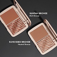 COVER FX Monochromatic Powder Bronzer Duo - Sunkissed Bronze - Soft Matte + Luminous Shimmer Finish - Create Custom, High Impact Bronze Glow