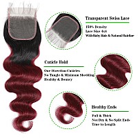 Kapelli Hair 10A Ombre Brazilian Human Hair With Closure 20 22 2418 Brazilian Human Hair 3 Bundles With Closure Brazilian Bod