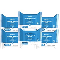 Amazon Basics Make Up Remover Wipes Fragrance Free 25 Count Pack Of 6 Previously Solimo