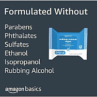 Amazon Basics Make Up Remover Wipes Fragrance Free 25 Count Pack Of 6 Previously Solimo