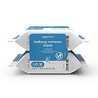 Amazon Basics Make Up Remover Wipes Fragrance Free 25 Count Pack Of 2 Previously Solimo