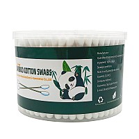 Thick Cotton Swabsxl Size Natural Bamboo Cotton Budsorganic Biodegradable Large Double Tips Swabs Extra Absorbent Cotton Swa