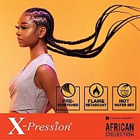 Sensationnel Xpression Prestretched Braiding Hair 4X Xpression 38 Inch Kanekalon Flame Retardant Smooth Yaki Braid 4X Xpres