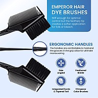 Emperor Hair Dye Brushes 3 Angled Tint Brushes With Integrated Combs Hair Dye Brush Applicator Hair Root Touch Up Brush