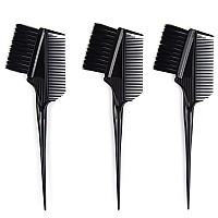 Emperor Hair Dye Brushes 3 Angled Tint Brushes With Integrated Combs Hair Dye Brush Applicator Hair Root Touch Up Brush