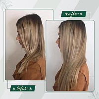 Runature Balayage Sew In Hair Extensions Real Human Hair 16 Inch Straight Human Hair Weft Extensions Walnut Brown To Ash Brwon O