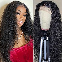 Royal Impression Deep Wave Lace Front Wigs Human Hair For Black Women 4X4 Hd Transparent Lace Closure Wigs 180 High Density Glu