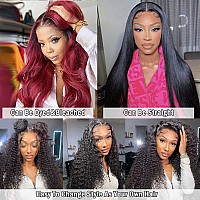 Royal Impression Deep Wave Lace Front Wigs Human Hair For Black Women 4X4 Hd Transparent Lace Closure Wigs 180 High Density Glu