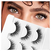 Lashes Mink Natural False Eyelashes Bepholan Fake Eyelashes Natural Look 3Pack Cat Eye Lashes Manga Eyelashes Fluffyxmz208