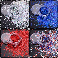 12 Boxes 4Th Of July Star Nail Art Sequins Glitter Nail Art Confetti Star Shaped Manicure Decorations For Nails Art Eye Face Bod