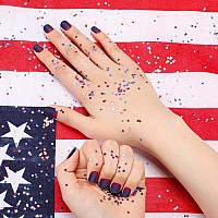 12 Boxes 4Th Of July Star Nail Art Sequins Glitter Nail Art Confetti Star Shaped Manicure Decorations For Nails Art Eye Face Bod