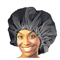 Donna Premium Collection Super Jumbo Shower Cap 2 Packs (Black)