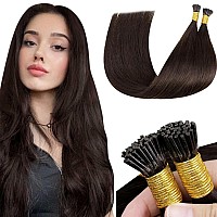 Laavoo I Tip Hair Extensions Human Hair Darkest Brown Itip Human Hair Extensions Dark Brown I Tips Hair Extensions Real Human Ha