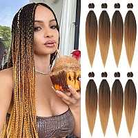 Prestretched Braids Hair Professional Itch Free Hot Water Setting Synthetic Fiber Ombre Yaki Texture Braid Hair Extensions 26 I