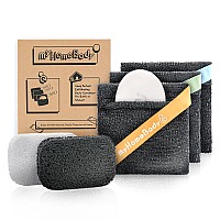 Myhomebody Soap Pocket Squares Exfoliating Soap Saver Pouch Body Scrubber Exfoliator Sponge For Bath Or Shower For 5Oz Bar So