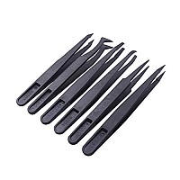 6PCS - YURROAD Multifunctional Stainless Tweezers Kit Quilling Tools for Artwork