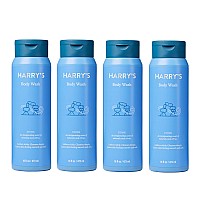 Harrys Mens Body Wash Shower Gel Stone 16 Fl Oz Pack Of 4 Packaging May Vary