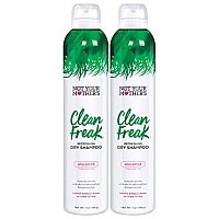 Not Your Mothers Clean Freak Unscented Dry Shampoo 2Pack 7 Oz Refreshing Dry Shampoo Instantly Absorbs Oil And Odor Fo