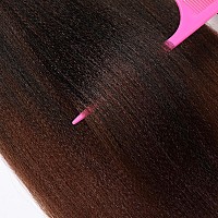 Ubeleco 8 Packs Prestretched Braiding Hair20 Inch Ombre Braiding Hair Professional Soft Yaki Texture No Itch Hot Water Setti