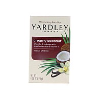 Yardley Creamy Coconut Bath Bar 425 Oz Pack Of 8