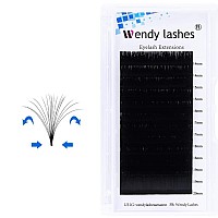 Volume Eyelash Extension 0.05 C/D Curl 14-20mm Mixed Easy Fan Rapid Blooming Lashes 3D 4D 6D 10D 20D Lash Extensions By WENDY LASHES(0.05-C, 14-20mm)