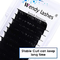 Volume Eyelash Extension 0.05 C/D Curl 14-20mm Mixed Easy Fan Rapid Blooming Lashes 3D 4D 6D 10D 20D Lash Extensions By WENDY LASHES(0.05-C, 14-20mm)