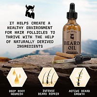 Striking Viking Scented Beard Oil Conditioner For Men Natural Organic Formula With Tea Tree Argan And Jojoba Oils Softens